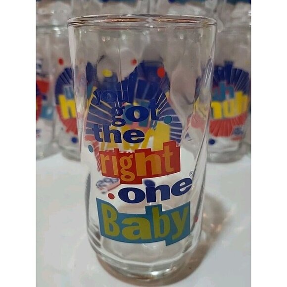 10 Vintage Diet Pepsi Uh Huh You Got The Right One Baby Ray Charles Glasses Set - Picture 3 of 9
